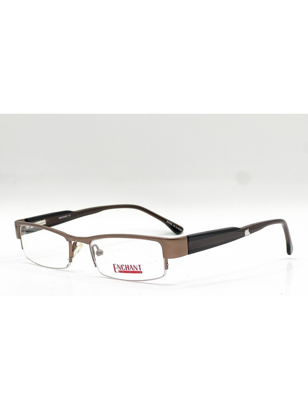 Enchant Eyewear Ee0735 Brn Brown Authentic Eyeglasses 51-17-135
